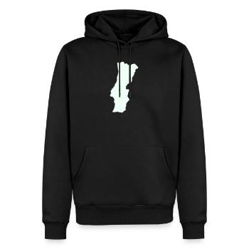 Graphique de silhouette du Portugal - Sweat à capuche Premium bio Homme - noir - Devant - Nico (187cm)