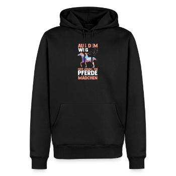 Reiten Pferdeliebhaber Reiterhof Pferde - Männer Premium Bio Hoodie - Schwarz - Vorne - Nico (187cm)