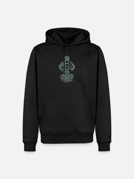 Claude Shannons Gleichung - Männer Premium Bio Hoodie - Schwarz