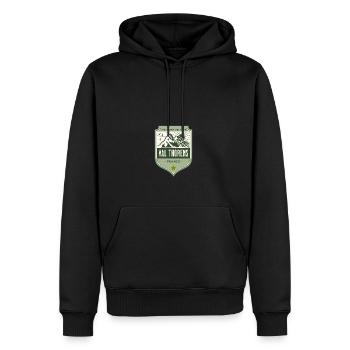 Val Thorens France Trois Vallées Ski - Sweat à capuche Premium bio Homme - noir - Devant - Nico (187cm)
