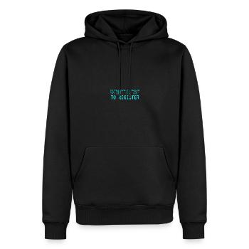 Unterschreiben hier Party Registrierung Event - Männer Premium Bio Hoodie - Schwarz - Vorne - Nico (187cm)