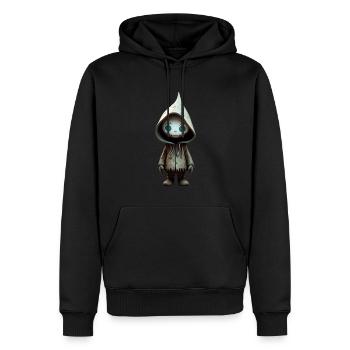 Niedliches Monster - Männer Premium Bio Hoodie - Schwarz - Vorne - Nico (187cm)