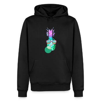 Kokosnuss,Urlaub, Mallorca, Party, Ananas - Männer Premium Bio Hoodie - Schwarz - Vorne - Nico (187cm)