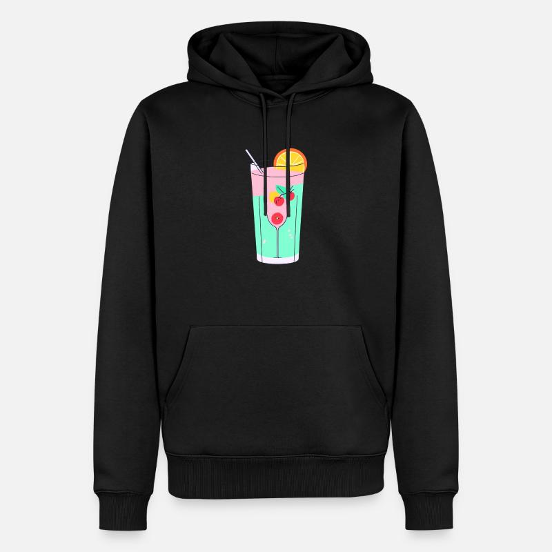 Bonheur tropical - Sweat à capuche Premium bio Homme - noir