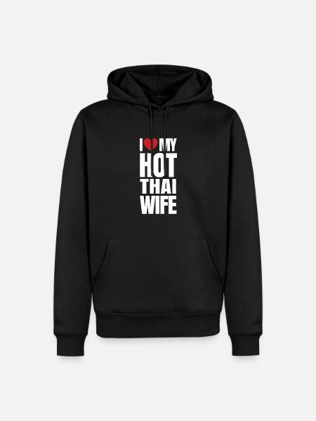 Thailand - Männer Premium Bio Hoodie - Schwarz