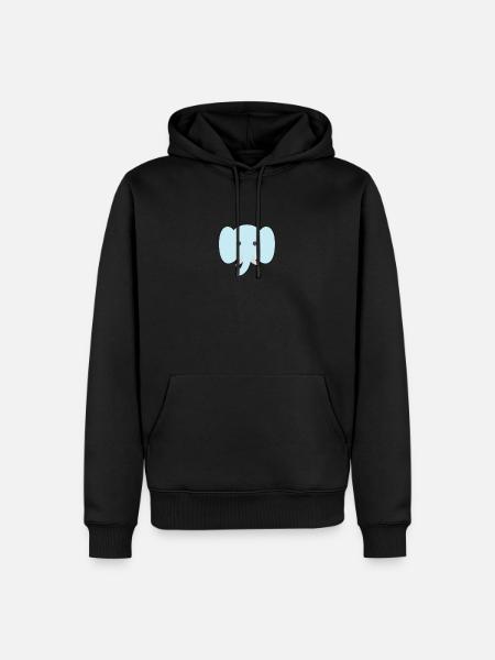 Elephant sweetly drawn - Men’s Premium Organic Hoodie - black