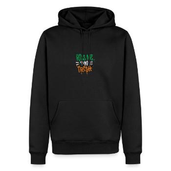Kiss Me Irish Ireland Graffiti - Men’s Premium Organic Hoodie - black - Front - Nico (187cm)