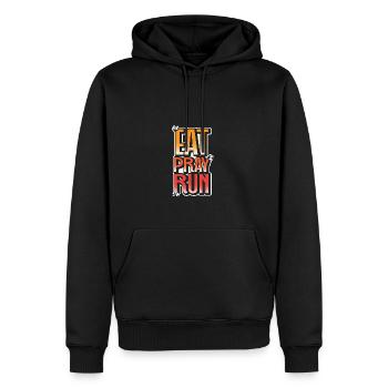 Beten Sie beten Sportler Gift - Männer Premium Bio Hoodie - Schwarz - Vorne - Nico (187cm)