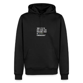 Lustige Arbeit Sprüche Wochenende Witzig Chef - Männer Premium Bio Hoodie - Schwarz - Vorne - Nico (187cm)