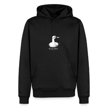 Basstölpel der Sieben Inseln von Coeur de Breizh - Männer Premium Bio Hoodie - Schwarz - Vorne - Nico (187cm)