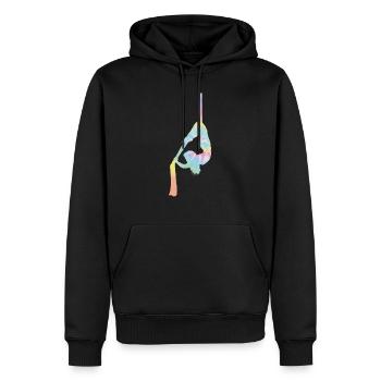 Aerial Dance Tie Dye - Männer Premium Bio Hoodie - Schwarz - Vorne - Nico (187cm)