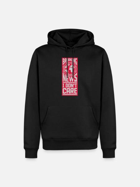 Breaking news don't - Men’s Premium Organic Hoodie - black