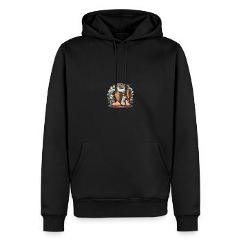 Armure médiévale de la Renaissance Knight Knight - Sweat à capuche Premium bio Homme - noir - Devant - Nico (187cm)