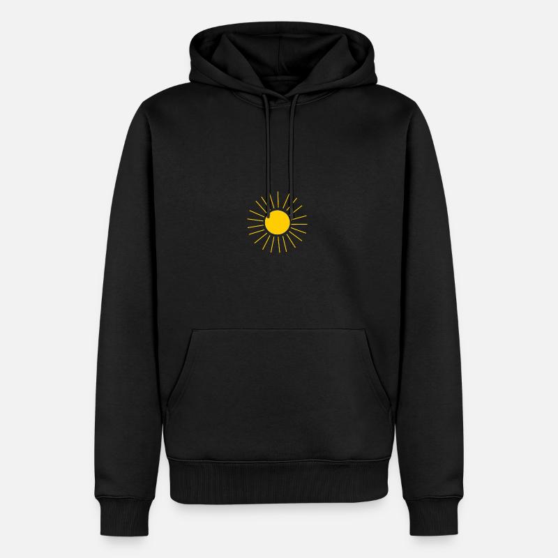 Soleil Vacances d’été Plage - Sweat à capuche Premium bio Homme - noir