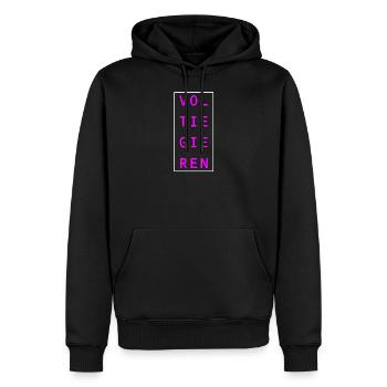 Voltigieren - Pferdesport Voltigier Shirts - Männer Premium Bio Hoodie - Schwarz - Vorne - Nico (187cm)