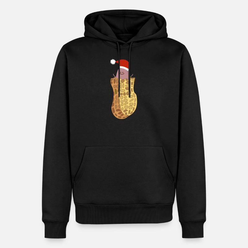Baby Peanut comme Père Noël - Sweat à capuche Premium bio Homme - noir