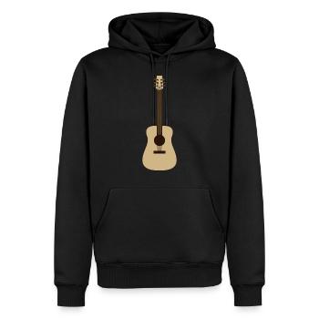 Gitarre - Männer Premium Bio Hoodie - Schwarz - Vorne - Nico (187cm)