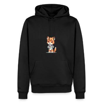 japanisch Hund Shiba Inu Krankenschwester - Männer Premium Bio Hoodie - Schwarz - Vorne - Nico (187cm)