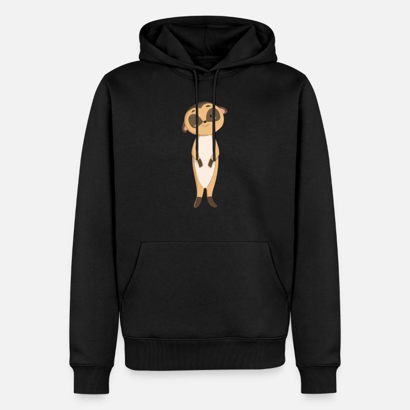 Suricate suricate - Sweat à capuche Premium bio Homme - noir