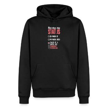 Apotheker Pharmazeutisch-technischer - Männer Premium Bio Hoodie - Schwarz - Vorne - Nico (187cm)