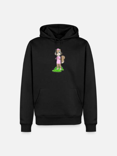 Squirrel Birthday Nurse - Men’s Premium Organic Hoodie - black
