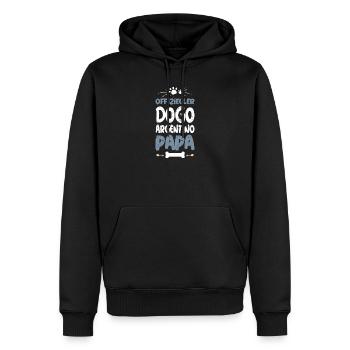 Offizieller Dogo Argentino Papa - Männer Premium Bio Hoodie - Schwarz - Vorne - Nico (187cm)