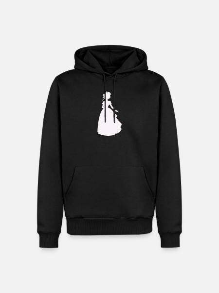 Princesse en robe de bal - Sweat à capuche Premium bio Homme - noir