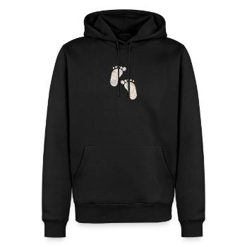 liberty füsse - Männer Premium Bio Hoodie - Schwarz - Vorne - Nico (187cm)
