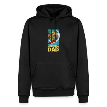 Bali Vacances d’été Barong Indonésie Vague - Sweat à capuche Premium bio Homme - noir - Devant - Nico (187cm)