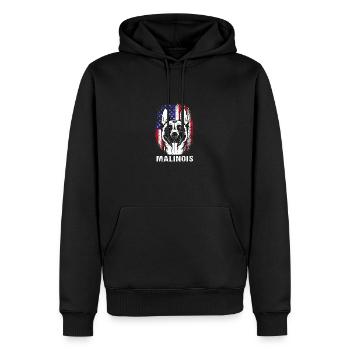 Belgischer Malinois - Männer Premium Bio Hoodie - Schwarz - Vorne - Nico (187cm)