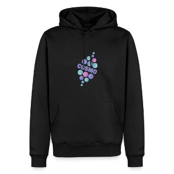 Geschenk für Cosmo - Männer Premium Bio Hoodie - Schwarz - Vorne - Nico (187cm)