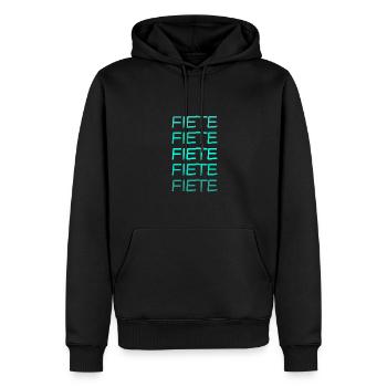 Cadeau pour Fiete - Sweat à capuche Premium bio Homme - noir - Devant - Nico (187cm)