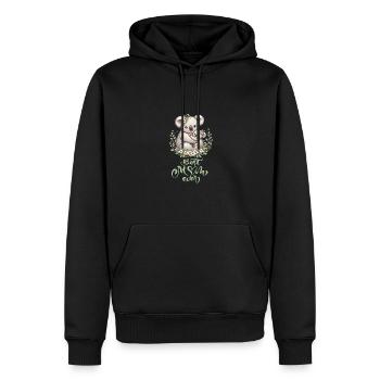 Best Mom Ever Koala Embrace Floral Wreath - Männer Premium Bio Hoodie - Schwarz - Vorne - Nico (187cm)