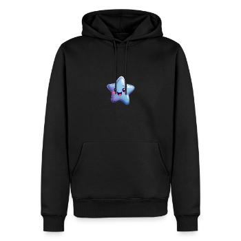 Stern - Männer Premium Bio Hoodie - Schwarz - Vorne - Nico (187cm)