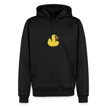 Rubber Ducky - Men’s Premium Organic Hoodie - black - Front - Nico (187cm)