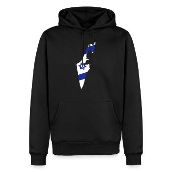 Israël - Männer Premium Bio Hoodie - Schwarz - Vorne - Nico (187cm)