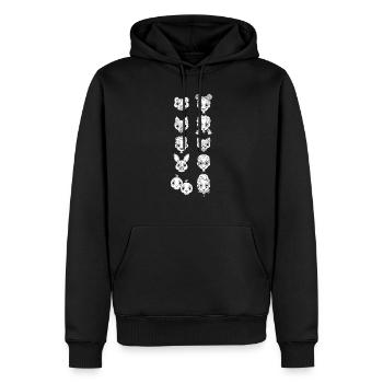 Haustiere - Männer Premium Bio Hoodie - Schwarz - Vorne - Nico (187cm)