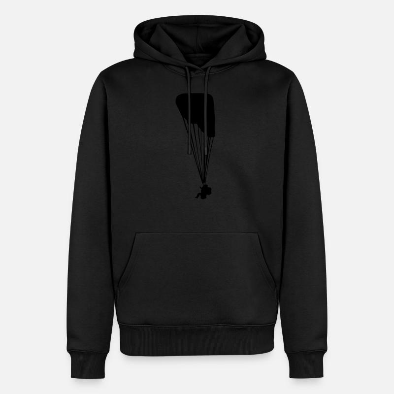 Silhouette de parapente parapente - Sweat à capuche Premium bio Homme - undefined