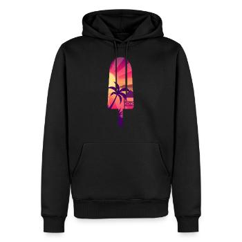 Asiatisches Meerblick-Schattenbild gefrorener Stock - Männer Premium Bio Hoodie - Schwarz - Vorne - Nico (187cm)