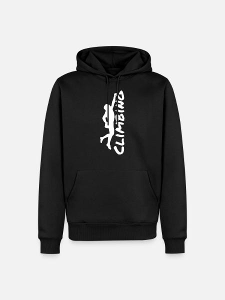 Climbing - Men’s Premium Organic Hoodie - black