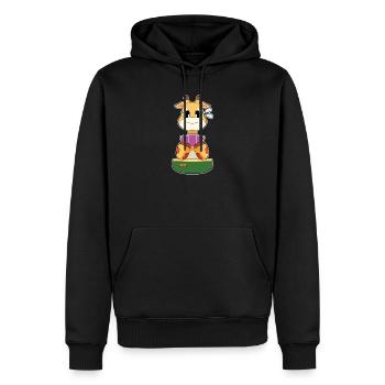 Giraffe Poker Pokerkarten - Männer Premium Bio Hoodie - Schwarz - Vorne - Nico (187cm)
