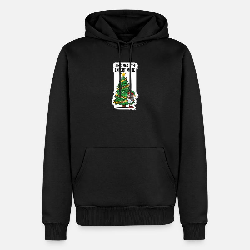 Mode Expert niveau de Noël - Sweat à capuche Premium bio Homme - noir