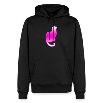 Chat - Sweat à capuche Premium bio Homme - noir - Devant - Nico (187cm)
