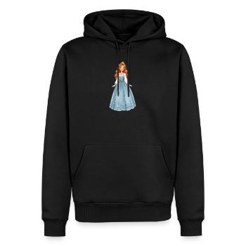 Prinzessin im Eiskristallkleid - Männer Premium Bio Hoodie - Schwarz - Vorne - Nico (187cm)