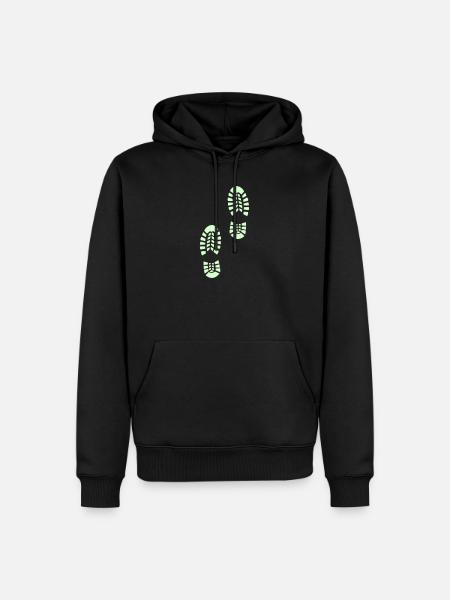 Outdoor footpath - Men’s Premium Organic Hoodie - black