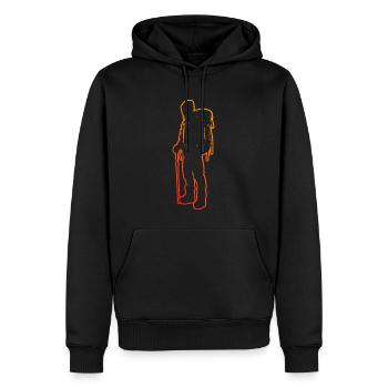 Kletterer Damen Bouldering Klettern Climber - Männer Premium Bio Hoodie - Schwarz - Vorne - Nico (187cm)