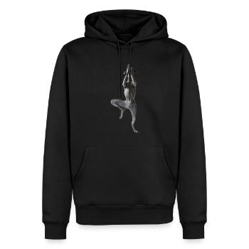 Deutsche Dogge - Männer Premium Bio Hoodie - Schwarz - Vorne - Nico (187cm)