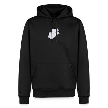 oliander blumen, geschenkidee frau, pflanzen shirt - Männer Premium Bio Hoodie - Schwarz - Vorne - Nico (187cm)