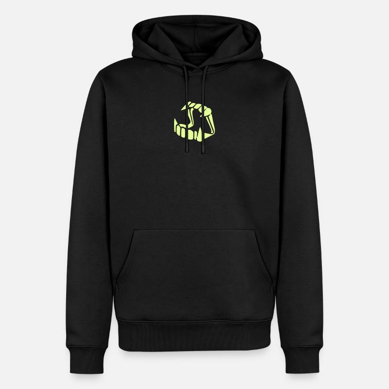 Lueur dans l'obscurité Dracula - Sweat à capuche Premium bio Homme - noir