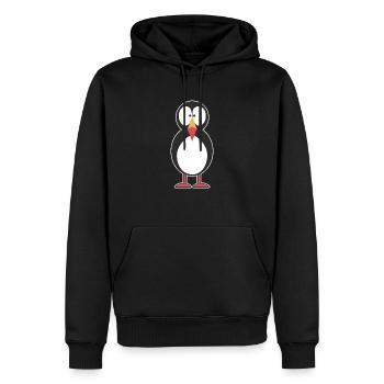 Papageitaucher Puffin Papageientaucher - Männer Premium Bio Hoodie - Schwarz - Vorne - Nico (187cm)